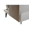 Диван-кровать DKD Home Decor 203 x 87 x 81 cm Чёрный Бежевый Металл Коричневый