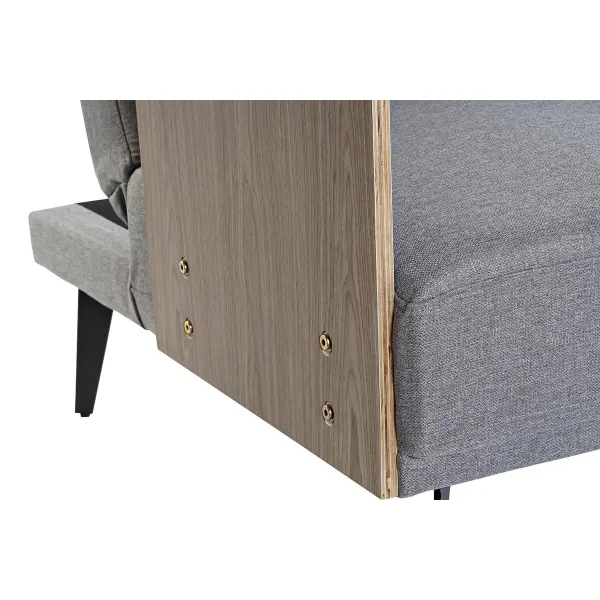 Диван-кровать DKD Home Decor Коричневый Серый Металл город 203 x 87 x 81 cm