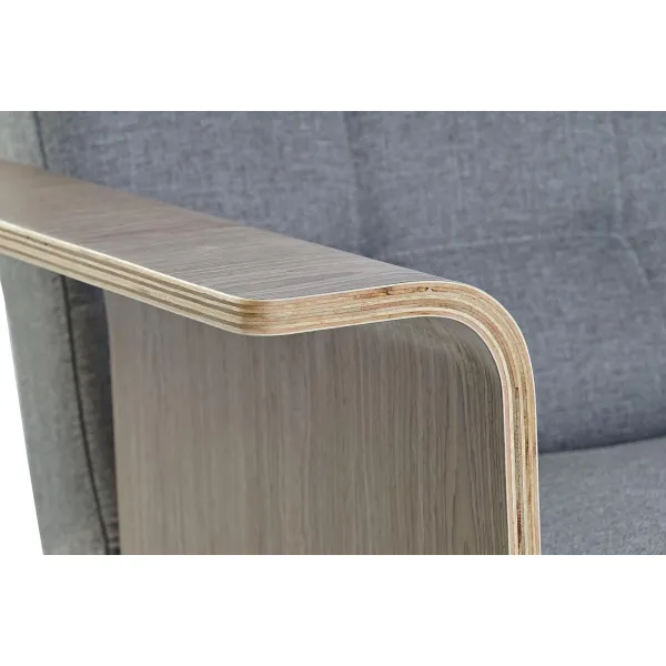 Sofa-lova DKD Home Decor Ruda Pilka Metalinis Miesto 203 x 87 x 81 cm