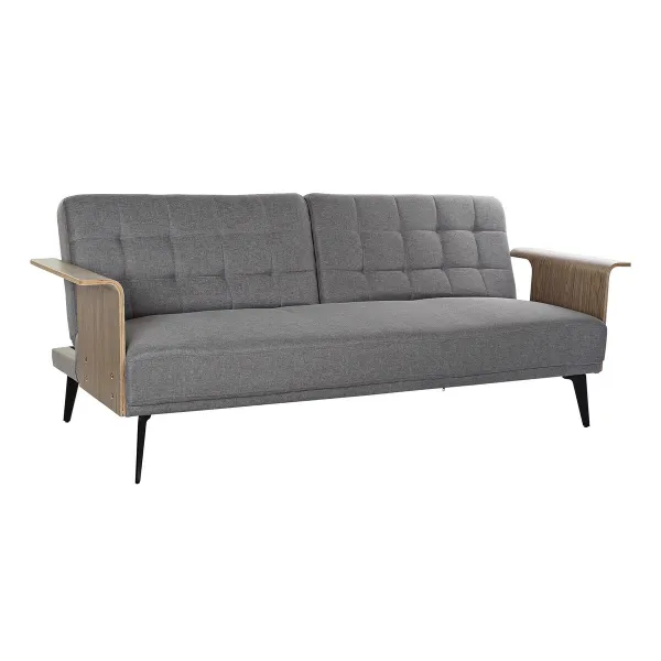 Sofa-lova DKD Home Decor Ruda Pilka Metalinis Miesto 203 x 87 x 81 cm