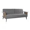 Диван-кровать DKD Home Decor Коричневый Серый Металл город 203 x 87 x 81 cm