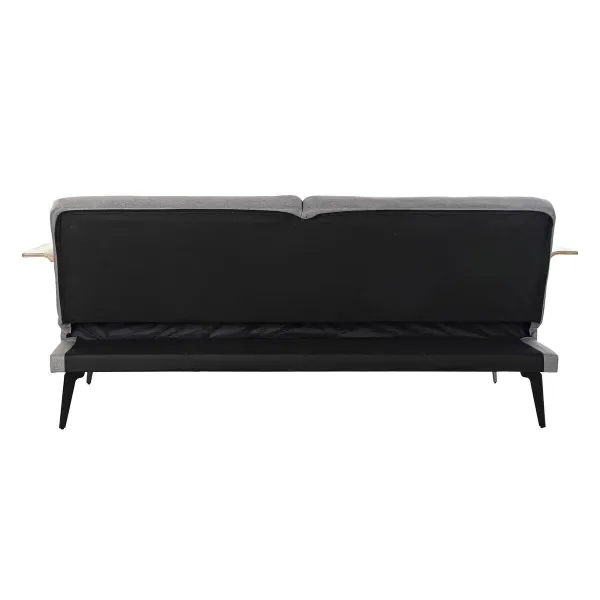 Диван-кровать DKD Home Decor Коричневый Серый Металл город 203 x 87 x 81 cm