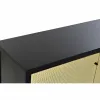 Sivupöytä DKD Home Decor   Musta Luonnollinen Rottinki Kuusi 120 x 38 x 76 cm