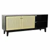 TV-kalusteet DKD Home Decor Musta Kuusi Rottinki (160 x 65 x 38 cm)