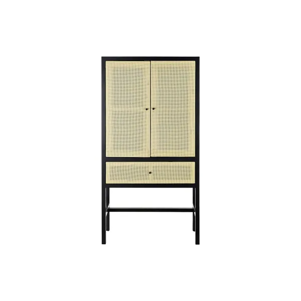 Spintelė DKD Home Decor 80 x 38 x 160 cm Eglė Natūralus Juoda