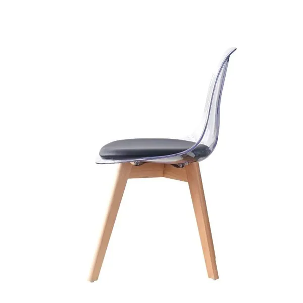 Valgomojo kėdė DKD Home Decor Juoda Spalvotas Natūralus 30 x 40 cm 54 x 47 x 81 cm