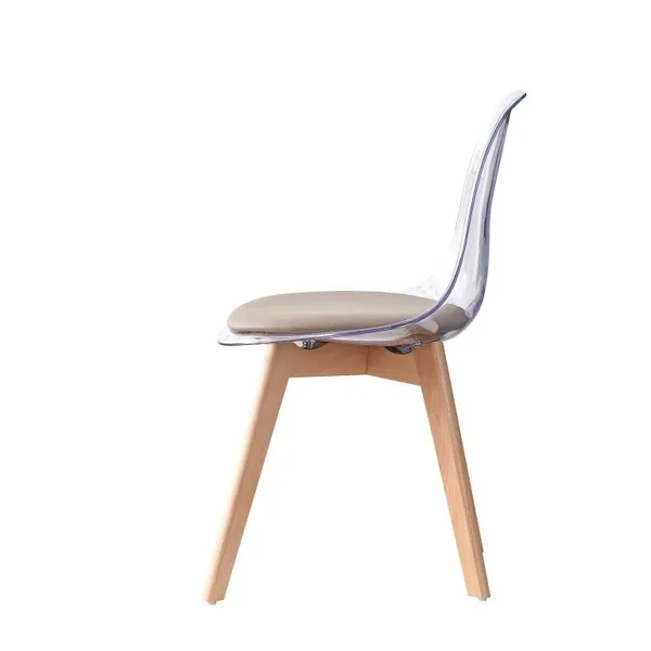 Ruokatuoli DKD Home Decor Beige Puu Polykarbonaatti 54 x 47 x 81 cm