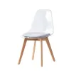 Обеденный стул DKD Home Decor Серый Деревянный Поликарбонат 54 x 47 x 81 cm