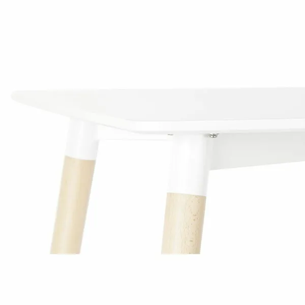 Ruokapöytä DKD Home Decor Valkoinen Koivu Puu MDF 120 x 80 x 74 cm