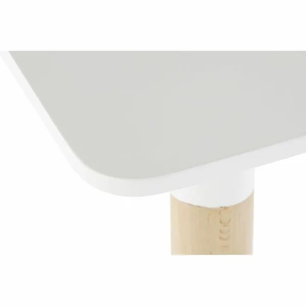 Ruokapöytä DKD Home Decor Valkoinen Koivu Puu MDF 120 x 80 x 74 cm