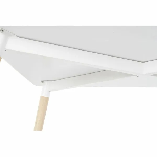 Ruokapöytä DKD Home Decor Valkoinen Koivu Puu MDF 120 x 80 x 74 cm