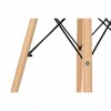 Pusdienu galds DKD Home Decor Balts Melns Dabisks Bērzs Koks MDF 90 x 90 x 74 cm