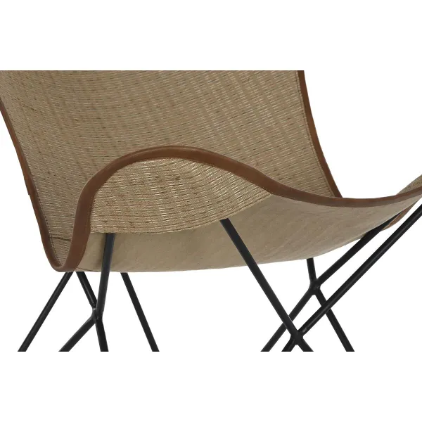 Стуль DKD Home Decor Металл ротанг (74 x 78 x 92 cm)