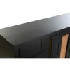 Bufete DKD Home Decor Melns Rotangpalma Mango koks 160 x 40 x 90 cm