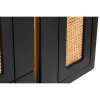 Bufete DKD Home Decor Melns Rotangpalma Mango koks 160 x 40 x 90 cm