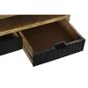 Centrālais galds DKD Home Decor Melns Gaiši brūns Metāls Mango koks 120 x 60 x 45 cm