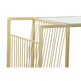 Полка для журналов DKD Home Decor Позолоченный Металл Зеркало 48 x 35 x 71 cm
