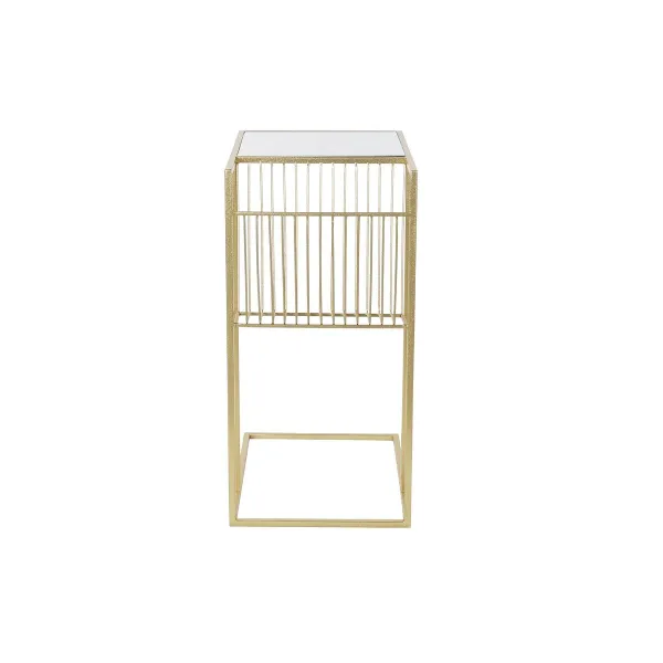 Полка для журналов DKD Home Decor Позолоченный Металл Зеркало 48 x 35 x 71 cm