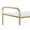 Полка для журналов DKD Home Decor Зеркало Позолоченный Металл (76 x 35 x 83 cm)