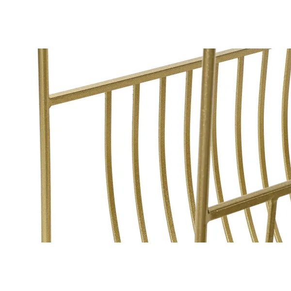 Полка для журналов DKD Home Decor Зеркало Позолоченный Металл (76 x 35 x 83 cm)