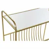 Полка для журналов DKD Home Decor Зеркало Позолоченный Металл (76 x 35 x 83 cm)