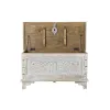 Skrynia DKD Home Decor 88 x 40 x 45 cm Balta Žalvaris Mango mediena