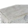 Skrynia DKD Home Decor 88 x 40 x 45 cm Balta Žalvaris Mango mediena