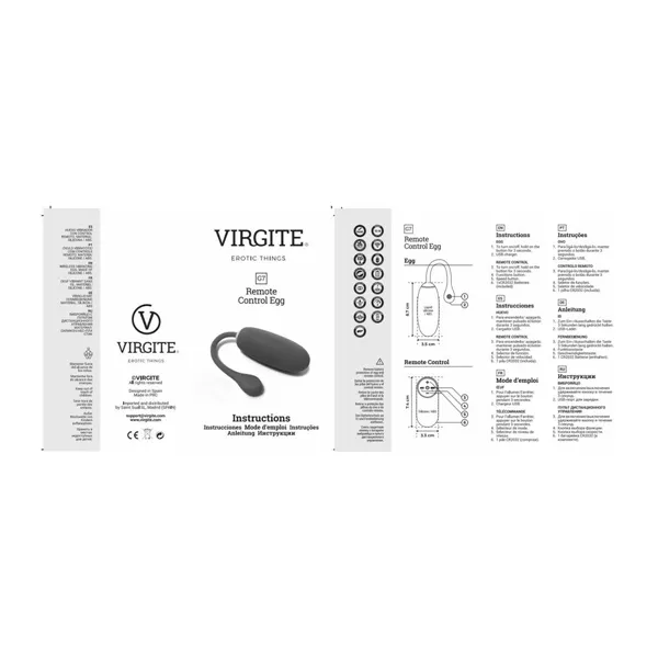 Egg Vibrator Virgite Pink