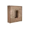 Шкаф DKD Home Decor   145 x 40 x 153 cm Стеклянный Коричневый древесина акации