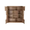 Шкаф DKD Home Decor   145 x 40 x 153 cm Стеклянный Коричневый древесина акации