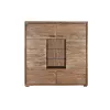 Шкаф DKD Home Decor   145 x 40 x 153 cm Стеклянный Коричневый древесина акации