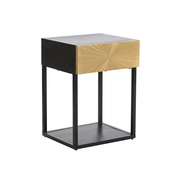 Spintelė DKD Home Decor Auksinis 35 x 40 x 55 cm Juoda Metalinis Medžio