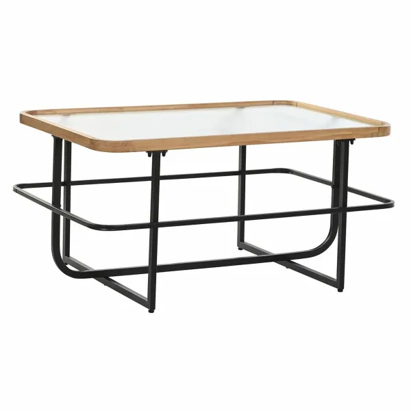 Centrinis stalas DKD Home Decor Stiklas Metalinis (90 x 60 x 46 cm)