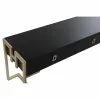 Olohuoneen pöytä DKD Home Decor 150 x 36 x 48 cm Metalli Puu Alumiini