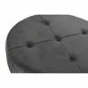 подставка для ног DKD Home Decor 80 x 80 x 38 cm Scandi Серый Деревянный Велюр Темно-серый Velvet