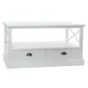 Кофейный столик DKD Home Decor Белый Деревянный (108 x 48 x 56,5 cm)