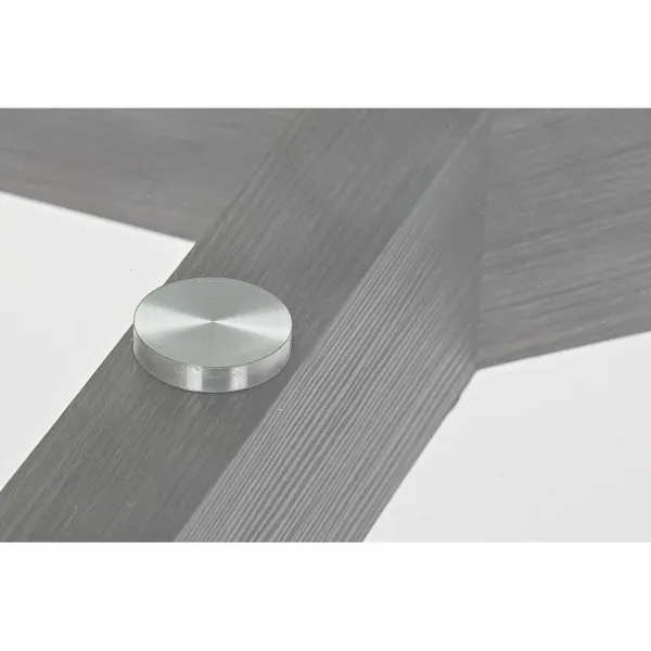 Обеденный стол DKD Home Decor Стеклянный Серый Прозрачный Деревянный MDF (160 x 90 x 75 cm)