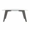 Обеденный стол DKD Home Decor Стеклянный Серый Прозрачный Деревянный MDF (160 x 90 x 75 cm)