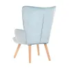 Сиденье DKD Home Decor Небесный синий Натуральный полиэстер Деревянный 67 x 75 x 96 cm