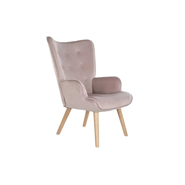 Сиденье DKD Home Decor Розовый полиэстер Деревянный 67 x 69 x 96 cm 75 x 69 x 96 cm
