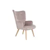 Sēdeklis DKD Home Decor Rozā Poliesters Koks 67 x 69 x 96 cm 75 x 69 x 96 cm