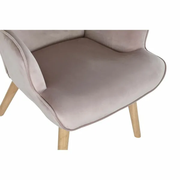 Сиденье DKD Home Decor Розовый полиэстер Деревянный 67 x 69 x 96 cm 75 x 69 x 96 cm