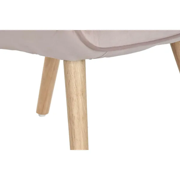 Сиденье DKD Home Decor Розовый полиэстер Деревянный 67 x 69 x 96 cm 75 x 69 x 96 cm