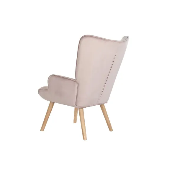 Sēdeklis DKD Home Decor Rozā Poliesters Koks 67 x 69 x 96 cm 75 x 69 x 96 cm