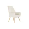 Кресло DKD Home Decor Кремовый Натуральный 65 x 75 x 96 cm