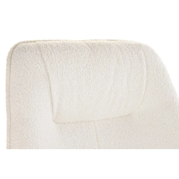 Fotelis DKD Home Decor Kreminė Natūralus 65 x 75 x 96 cm