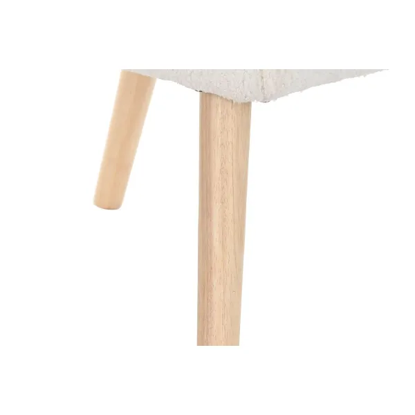 Fotelis DKD Home Decor Kreminė Natūralus 65 x 75 x 96 cm