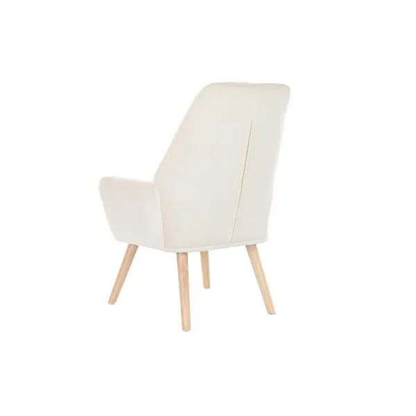 Fotelis DKD Home Decor Kreminė Natūralus 65 x 75 x 96 cm