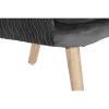 Сиденье DKD Home Decor Натуральный Темно-серый полиэстер Деревянный 66 x 67 x 92 cm
