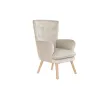 Fotelis DKD Home Decor Rusvai gelsva Natūralus Poliesteris Medžio 67 x 70 x 95 cm